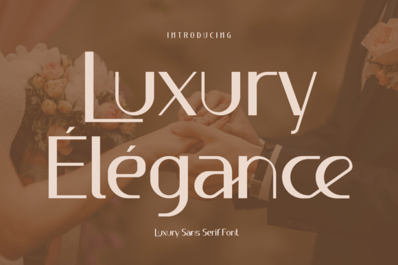 Luxury Élégance: A Playful Sans Serif Typeface